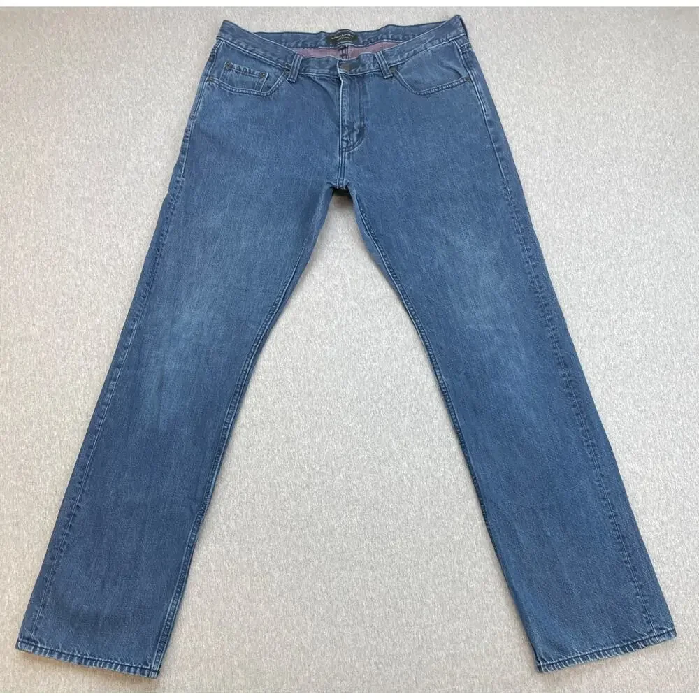 Banana Republic‎ Jeans Mens 34 x 34 Blue Denim 100% Cotton Straight